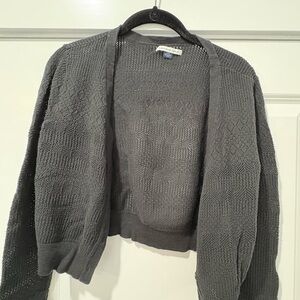 American Eagle Outfitters Cropped Black Cardigan